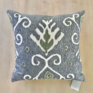Woven Ikat Throw Pillow